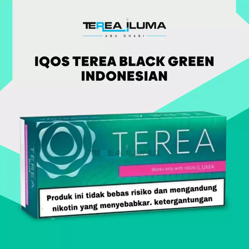 IQOS TEREA BLACK GREEN INDONESIAN