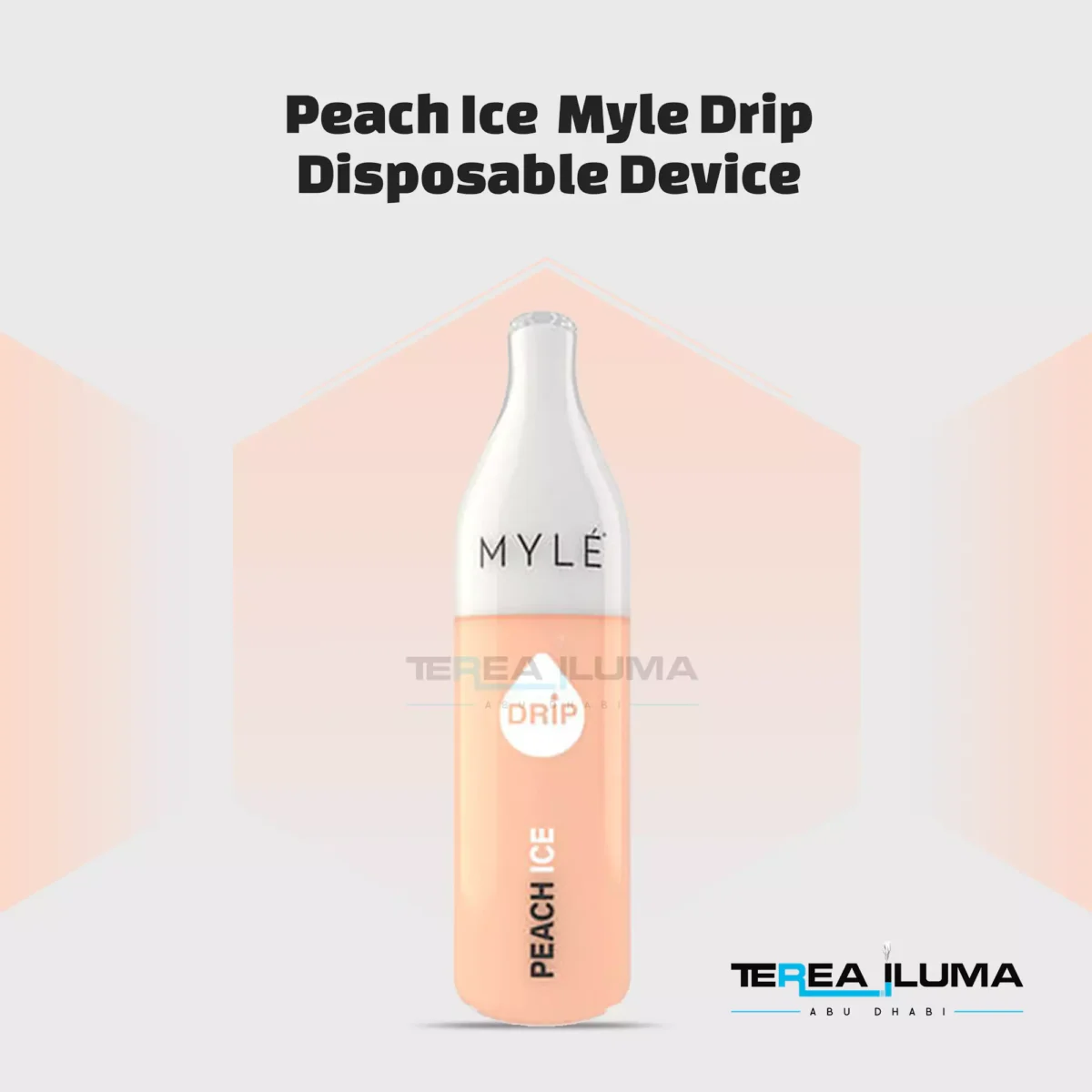 Myle drip peach ice disposable device