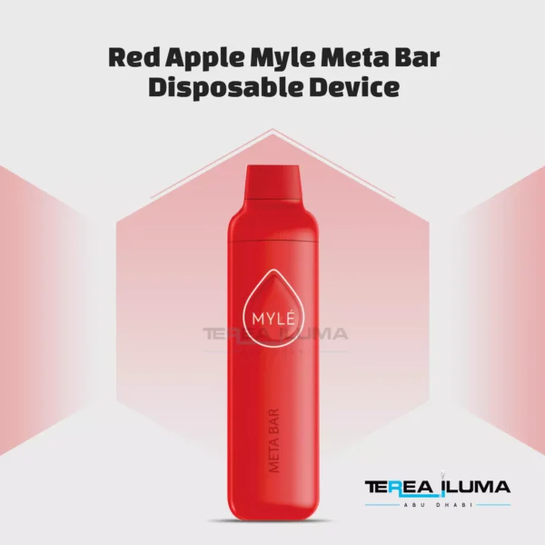 Buy Red Apple Myle Meta Bar Disposable Device in Abu Dhabi