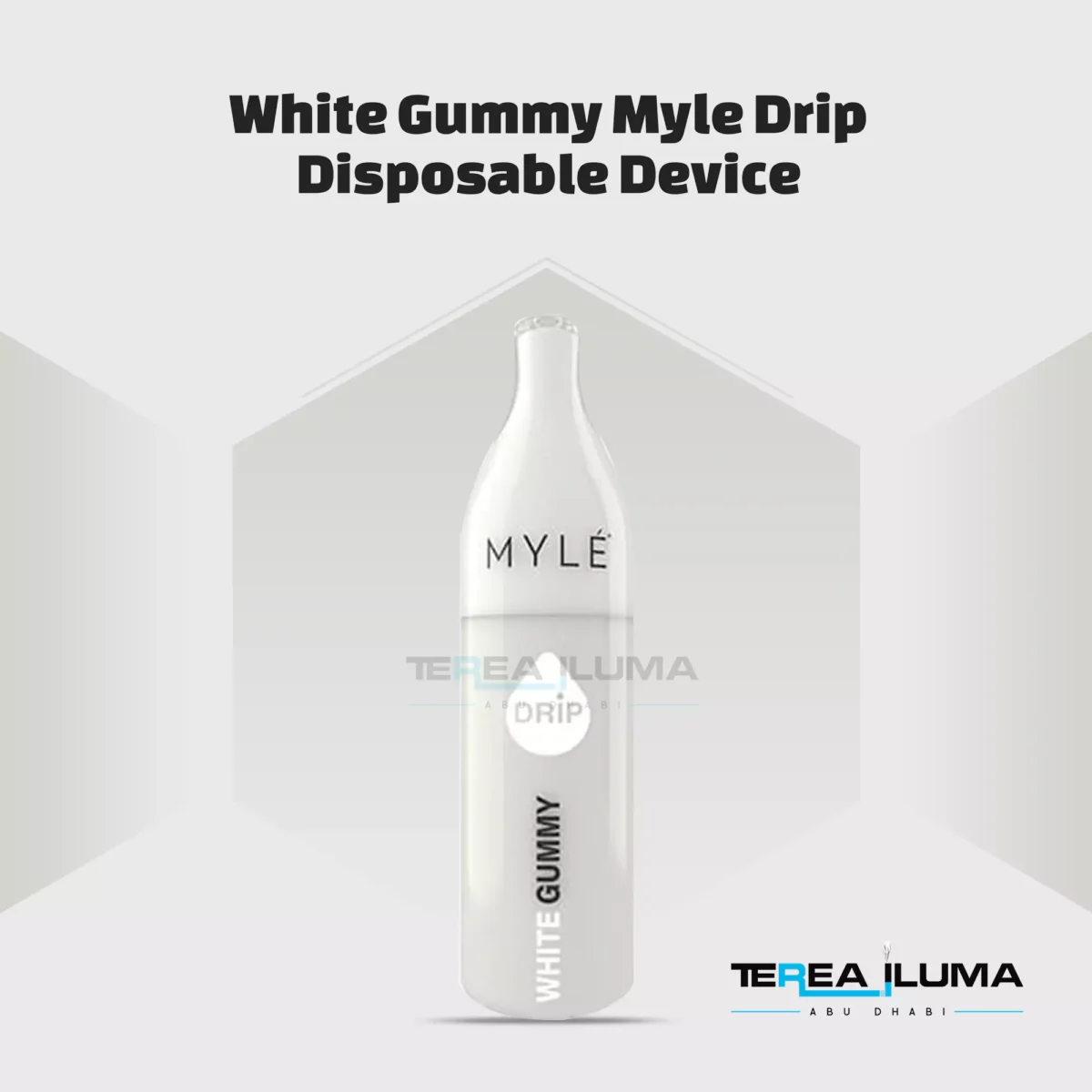 Myle drip white gummy disposable device